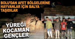 BOLU’DA GENÇLERDEN AFET BÖLGESİNE DESTEK