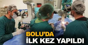 BU AMELİYAT BOLU'DA İLK DEFA YAPILDI