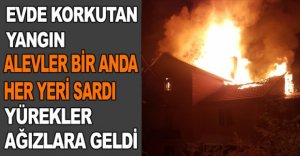 BOLU'DA KORKUTAN YANGIN