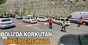 BOLU'DA KORKUTAN ZİNCİRLEME KAZA