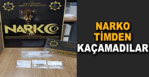 BOLU'DA NARKO TİMİNDEN KAÇAMADILAR