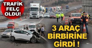 BOLU'DA ZİNCİRLEME KAZA