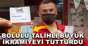 BOLULU TALİHLİ BÜYÜK İKRAMİYEYİ TUTTURDU