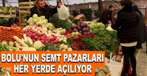 BOLU'NUN SEMT PAZARLARI KURULUYOR