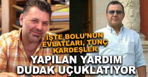 BOLU'YA EVLATLARINDAN YARDIM ELİ