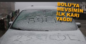 BOLU'YA YILIN İLK KARI YAĞDI