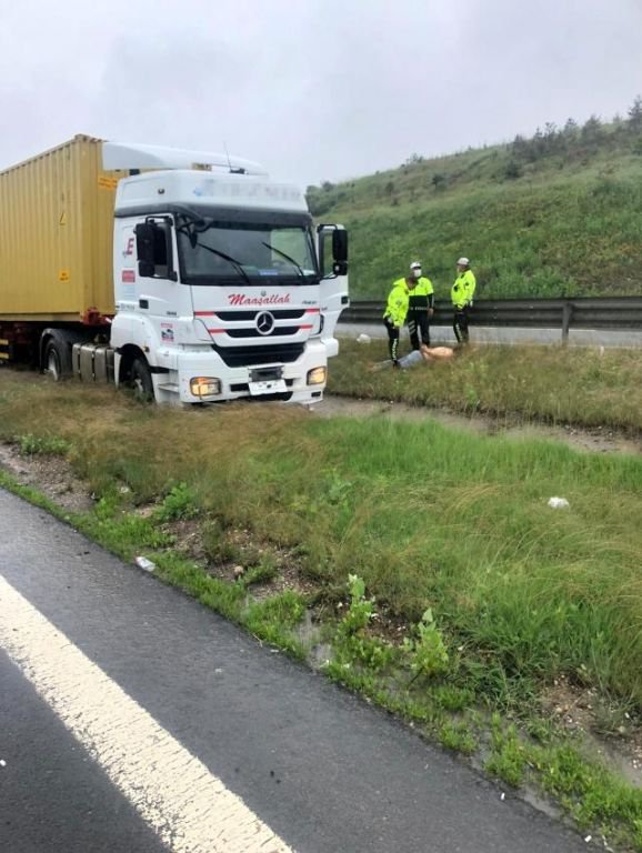 TIRI GASP ETTİ, OTOYOLU BİRBİRİNE KATTI..