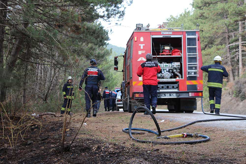 VATANDAŞLAR FARK ETTİ,  BÜYÜMEDEN  SÖNDÜRÜLDÜ