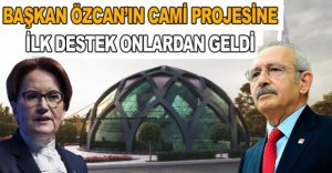 CAMİ PROJESİNE İLK DESTEK GELDİ