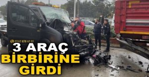 D-100 KARAYOLU'NDA ZİNCİRLEME KAZA