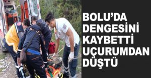 DENGESİNİ KAYBETTİ UÇURUMDAN DÜŞTÜ