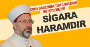 DİYANET "SİGARA HARAMDIR"