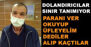 DOLANDIRICILAR SINIR TANIMIYOR