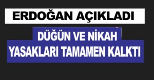 DÜĞÜN NİKAH YASAKLARI TAMAMEN KALKTI