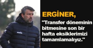 "EKSİKLERİMİZİ TAMAMLAMALIYIZ"