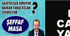 GAZETECİLER SORACAK BAŞKAN ÖZCAN CEVAPLAYACAK