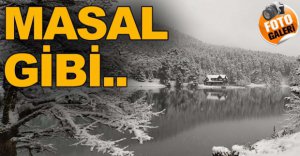 GÖLCÜK’TE KARTPOSTALLIK KAR MANZARASI