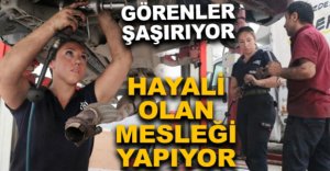 GÖRENLERİ ŞAŞIRTAN TAMİR USTASI