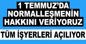 1 TEMMUZ GENELGESİ YAYINLANDI