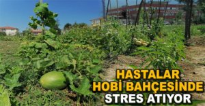 HASTALAR HOBİ BAHÇESİNDE STRES ATIYOR