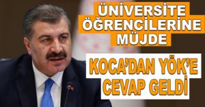 İŞTE ÜNİVERSİTE ÖĞRENCİLERİN BEKLEDİĞİ HABER