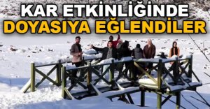 KAR ETKİNLİĞİNDE DOYASIYA EĞLENDİLER