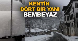 KENTİN DÖRT BİR YANI BEYAZA BÜRÜNDÜ