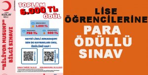 KIZILAY’DAN LİSE ÖĞRENCİLERİNE ÖDÜLLÜ SINAV