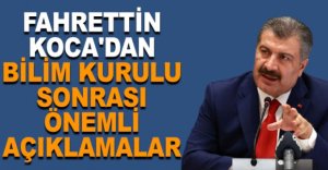 KOCA'DAN ÖNEMLİ AÇIKLAMALAR