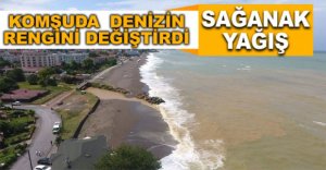 KOMŞUDA DENİZİN RENGİ DEĞİŞTİ