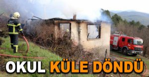 KULLANILMAYAN OKUL ALEV ALEV YANDI