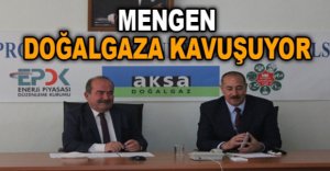 MENGEN DOĞALGAZA KAVUŞUYOR