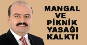 MESİRE ALANLARINDAKİ PİKNİK YASAĞI KALDIRILDI
