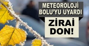 METEOROLOJİ BOLU'YU UYARDI
