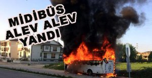 MİDİBÜS KÜLE DÖNDÜ