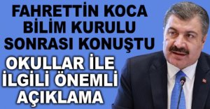 OKULLAR İLE İLGİLİ ÖNEMLİ AÇIKLAMA