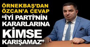 ÖRNEKBAŞ'TAN ÖZCAN'A CEVAP