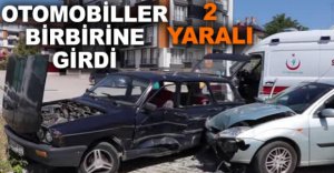 OTOMOBİLLER BİRBİRİNE GİRDİ