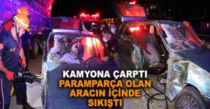 PARAMPARÇA OLAN ARACIN İÇİNDE SIKIŞTI