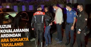 POLİSTEN KAÇTI, ARA SOKAKTA YAKALANDI