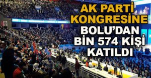 AK PARTİ KONGRESİ'NE BİN 574 KİŞİ KATILDI