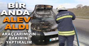 SEYİR HALİNDEYKEN ALEV ALDI