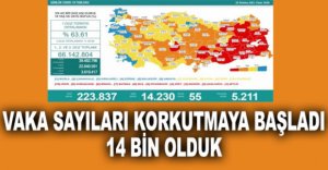 VAKA SAYILARI KORKUTMAYA BAŞLADI..