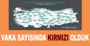 VAKA SAYISINDA KIRMIZI OLDUK