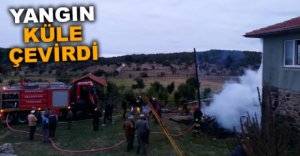 YANGIN KÜLE ÇEVİRDİ..