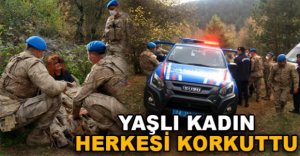 YAŞLI KADIN HERKESİ KORKUTTU