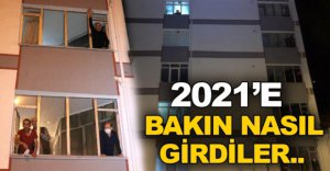 YENİ YILA BAKIN NASIL GİRDİLER