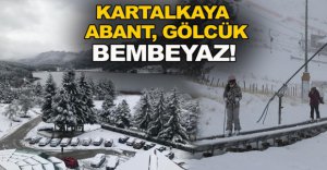 YÜKSEK KESİMLER BEYAZ ÖRTÜYLE KAPLANDI