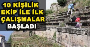 10 KİŞİLİK EKİP İLE ÇALIŞMALAR BAŞLADI