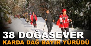 38 DOĞASEVER KARDA DAĞ BAYIR YÜRÜDÜ